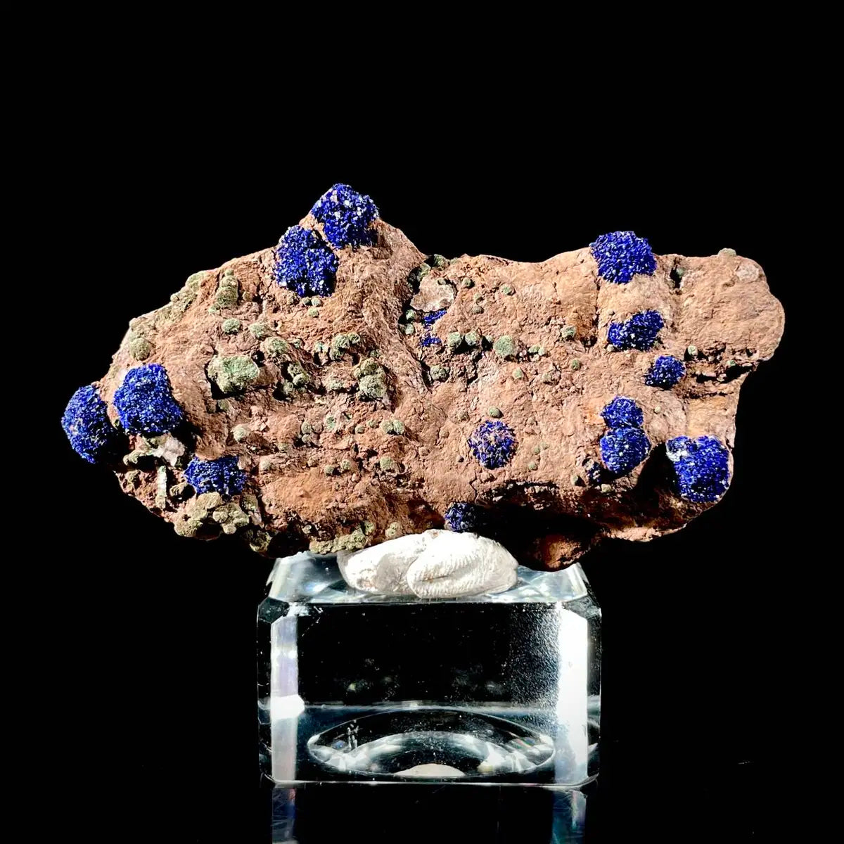Anhui Azurite with Malachite Crystals on Matrix | Natural Copper Mineral Specimen | Rare Association Piece | 44 g | 8.5*4.5*1.5 cm