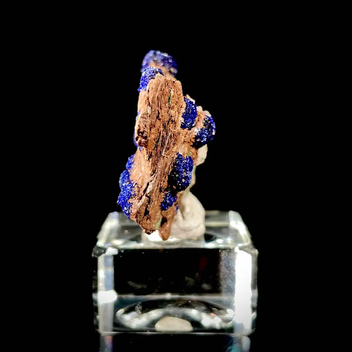 Anhui Azurite with Malachite Crystals on Matrix | Natural Copper Mineral Specimen | Rare Association Piece | 44 g | 8.5*4.5*1.5 cm