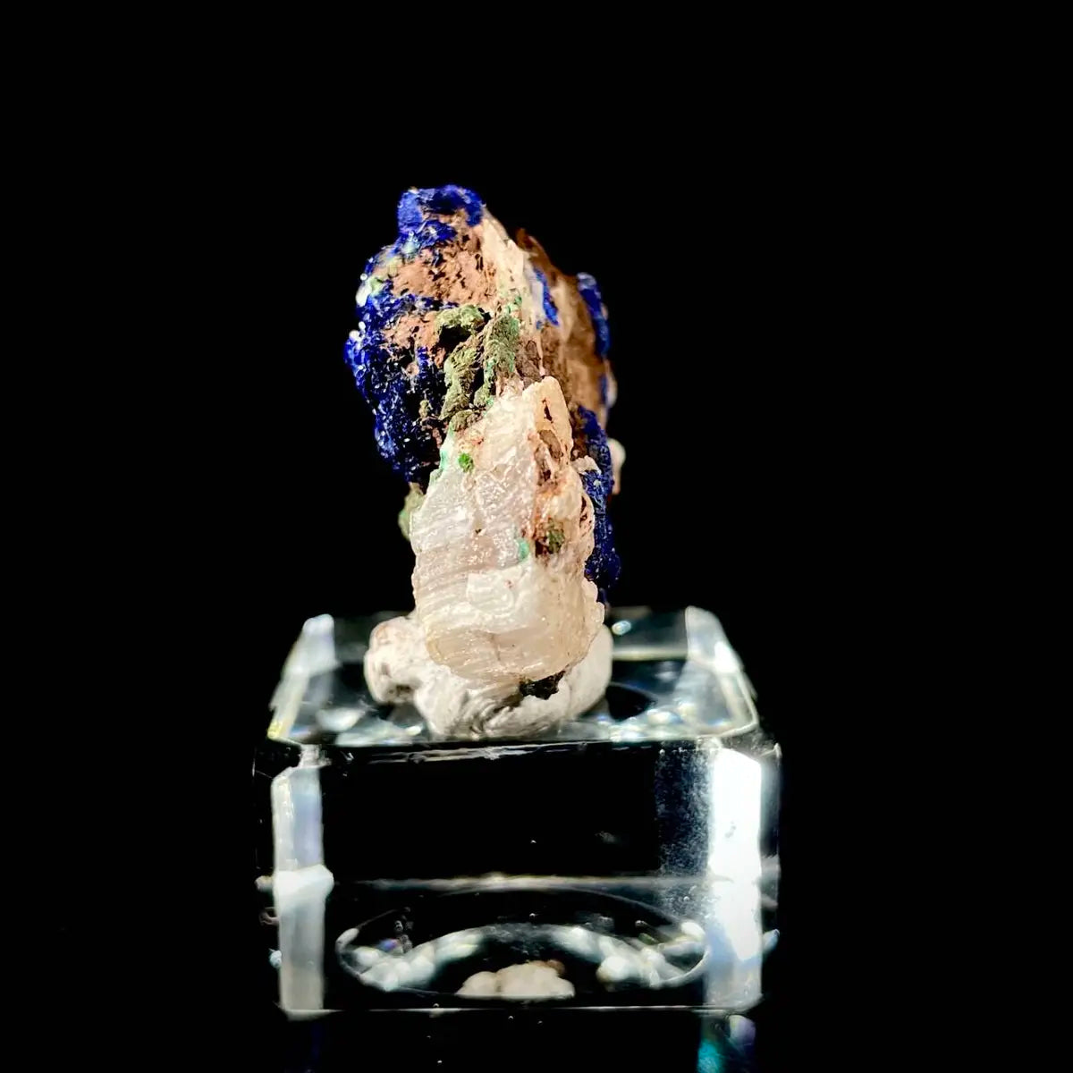 Anhui Azurite with Malachite Crystals on Matrix | Natural Copper Mineral Specimen | Rare Association Piece | 33 g | 6*3.5*1.5 cm
