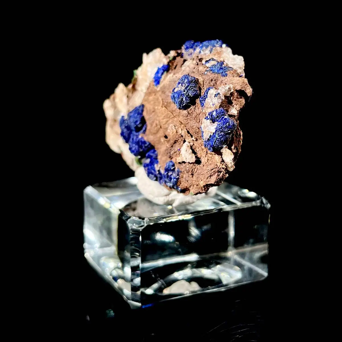 Anhui Azurite with Malachite Crystals on Matrix | Natural Copper Mineral Specimen | Rare Association Piece | 33 g | 6*3.5*1.5 cm