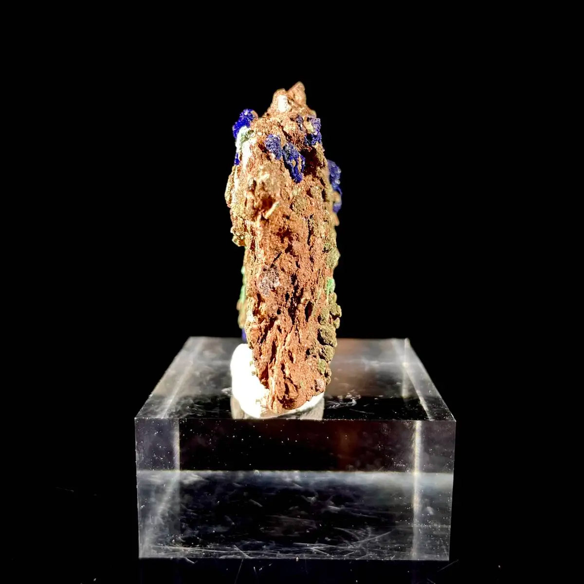 Anhui Azurite with Malachite Crystals on Matrix | Natural Copper Mineral Specimen | Rare Association Piece | 51 g | 5.5*6*1.5 cm