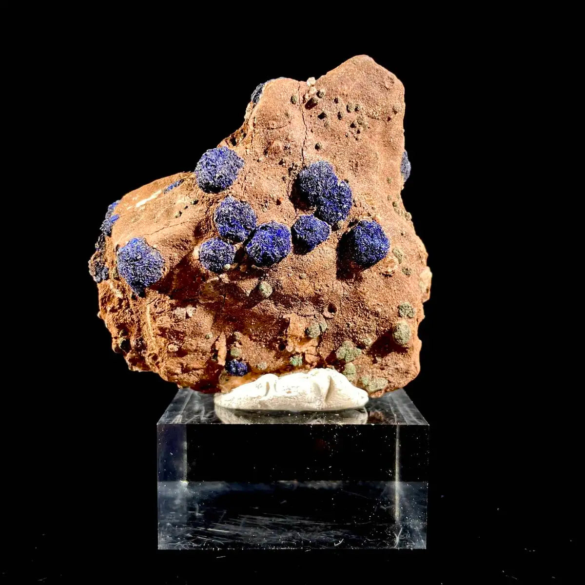 Anhui Azurite with Malachite Crystals on Matrix | Natural Copper Mineral Specimen | Rare Association Piece | 84 g | 7*6.5*2 cm