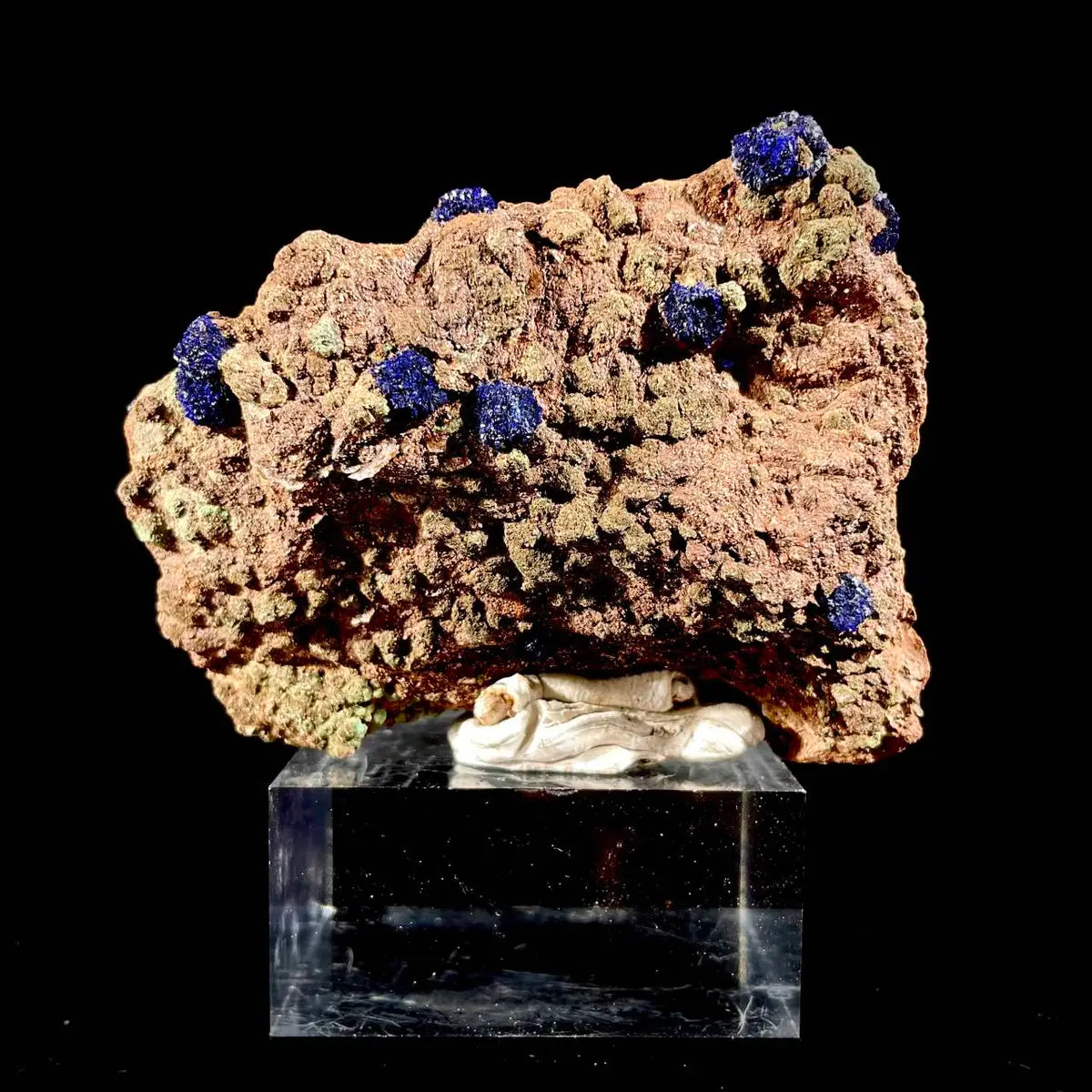 Anhui Azurite with Malachite Crystals on Matrix | Natural Copper Mineral Specimen | Rare Association Piece | 100 g | 7.5*6.5*2 cm