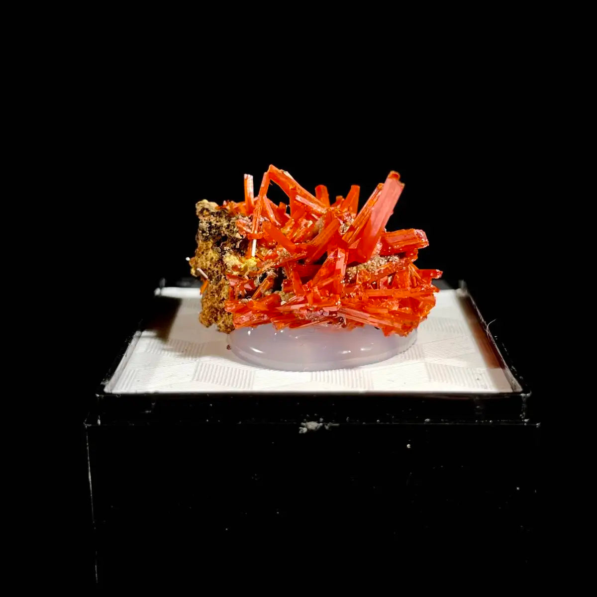 Natural Australian Crocoite Crystal Specimen | Rare Lead Chromate Mineral on Matrix | Collector’s Grade |  3*2.5*2 cm