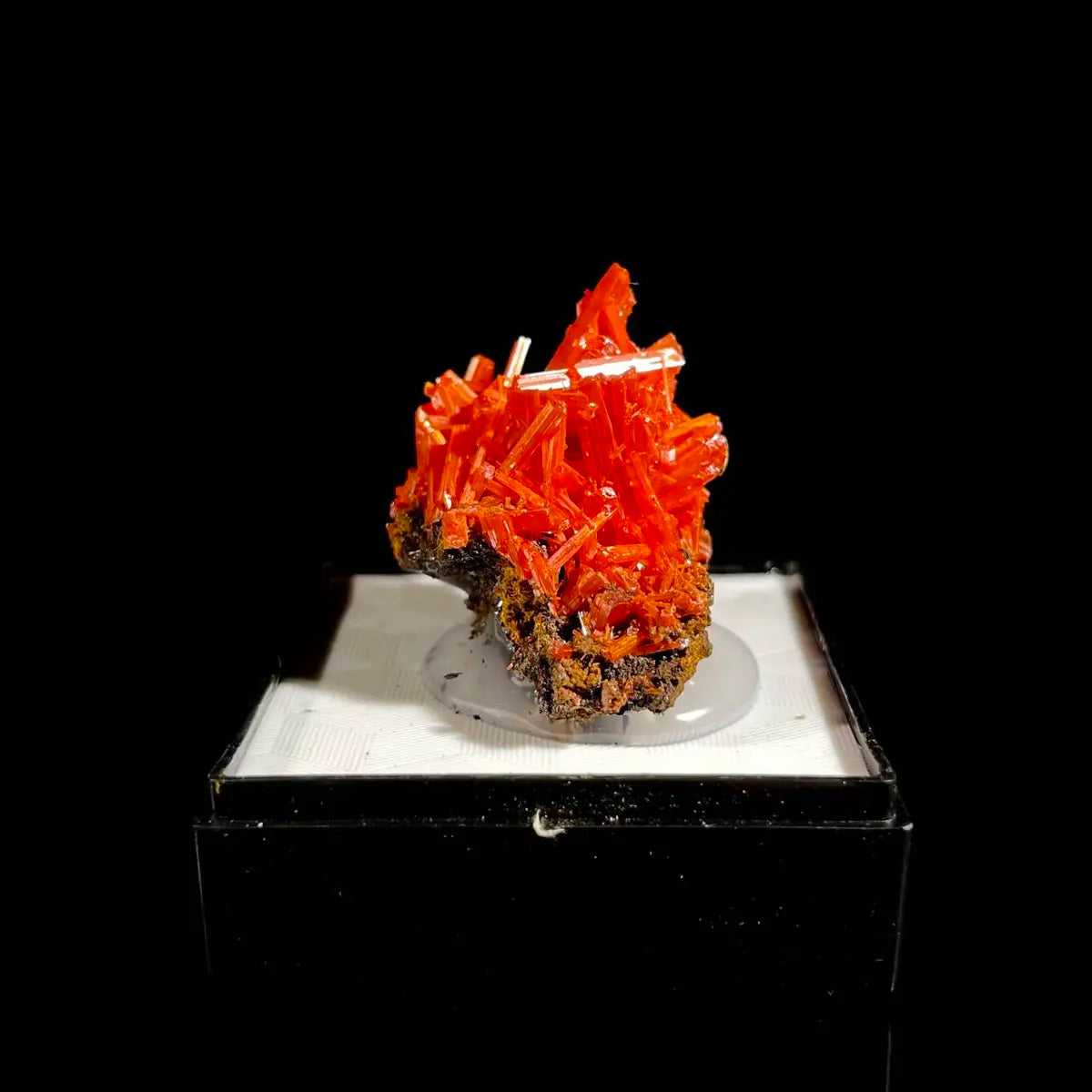 Natural Australian Crocoite Crystal Specimen | Rare Lead Chromate Mineral on Matrix | Collector’s Grade |  2.5*2.5*2 cm