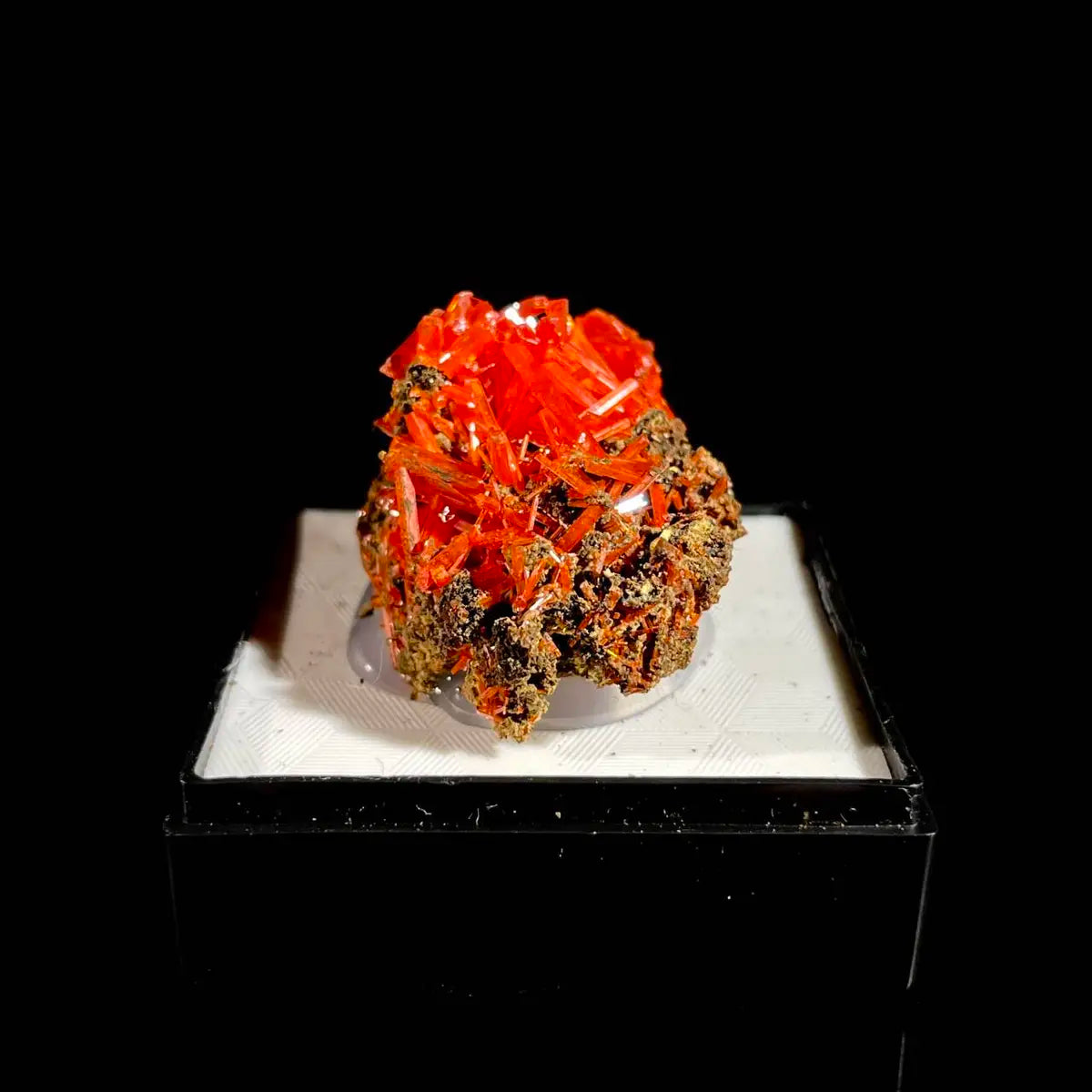 Natural Australian Crocoite Crystal Specimen | Rare Lead Chromate Mineral on Matrix | Collector’s Grade |  3*2.5*2 cm