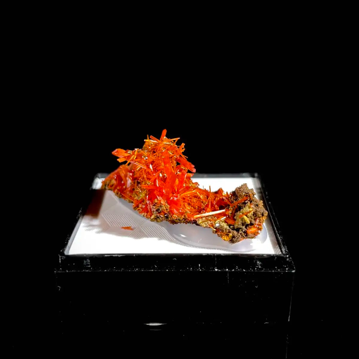 Natural Australian Crocoite Crystal Specimen | Rare Lead Chromate Mineral on Matrix | Collector’s Grade |  4*2*1.5 cm