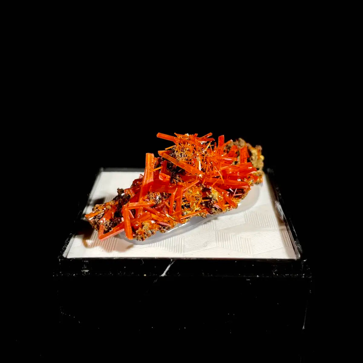 Natural Australian Crocoite Crystal Specimen | Rare Lead Chromate Mineral on Matrix | Collector’s Grade |  4*2*1.5 cm