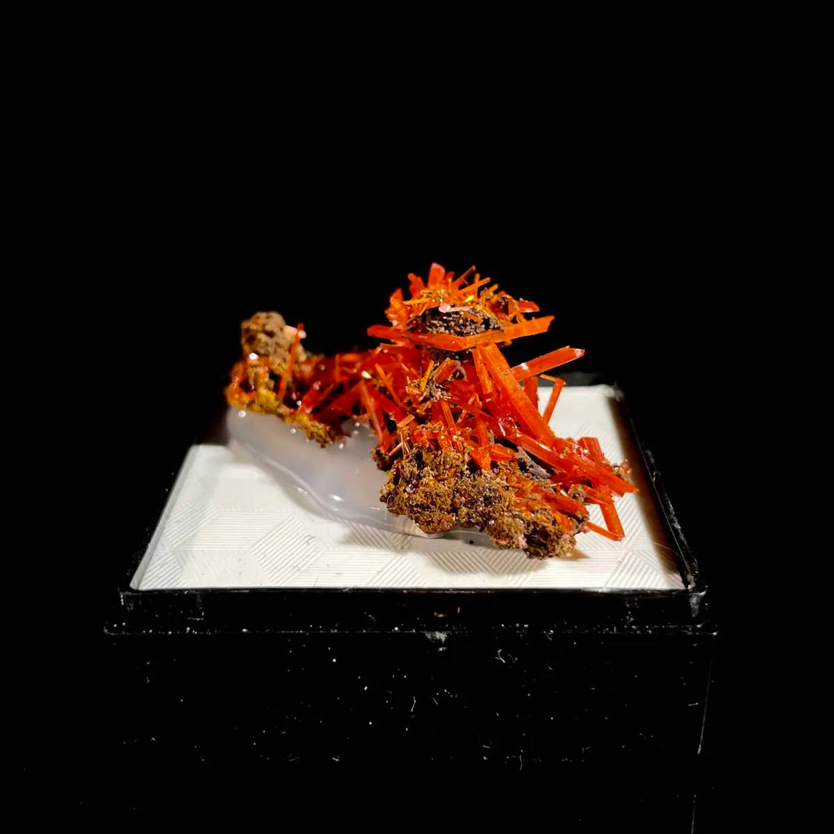 Natural Australian Crocoite Crystal Specimen | Rare Lead Chromate Mineral on Matrix | Collector’s Grade |  4*2*1.5 cm