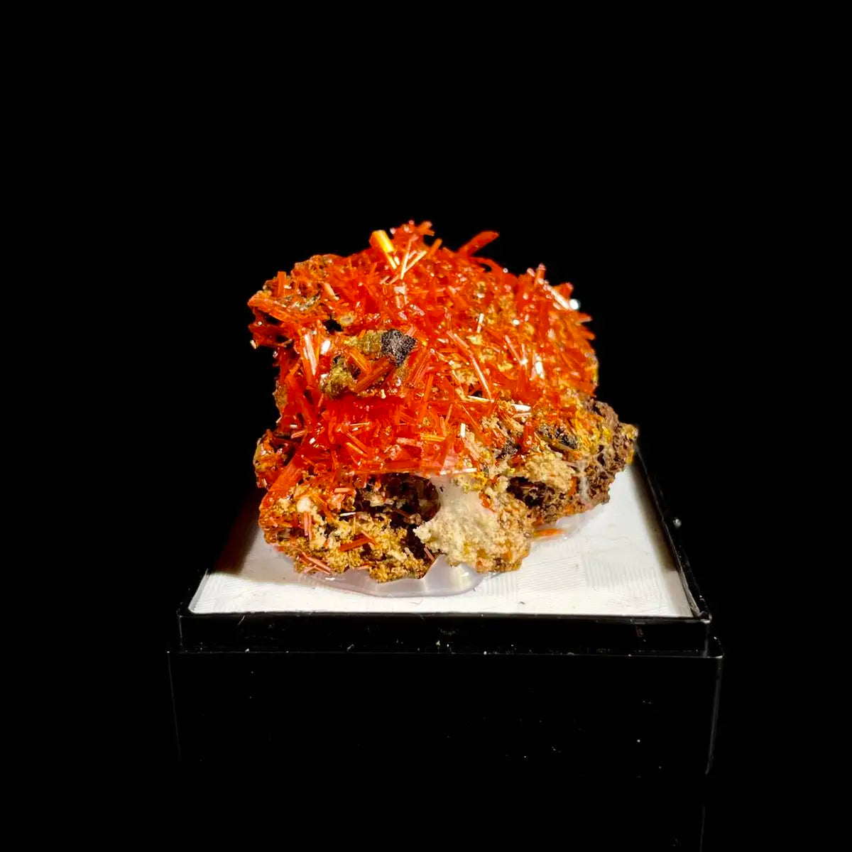Natural Australian Crocoite Crystal Specimen | Rare Lead Chromate Mineral on Matrix | Collector’s Grade |  4*3*2 cm