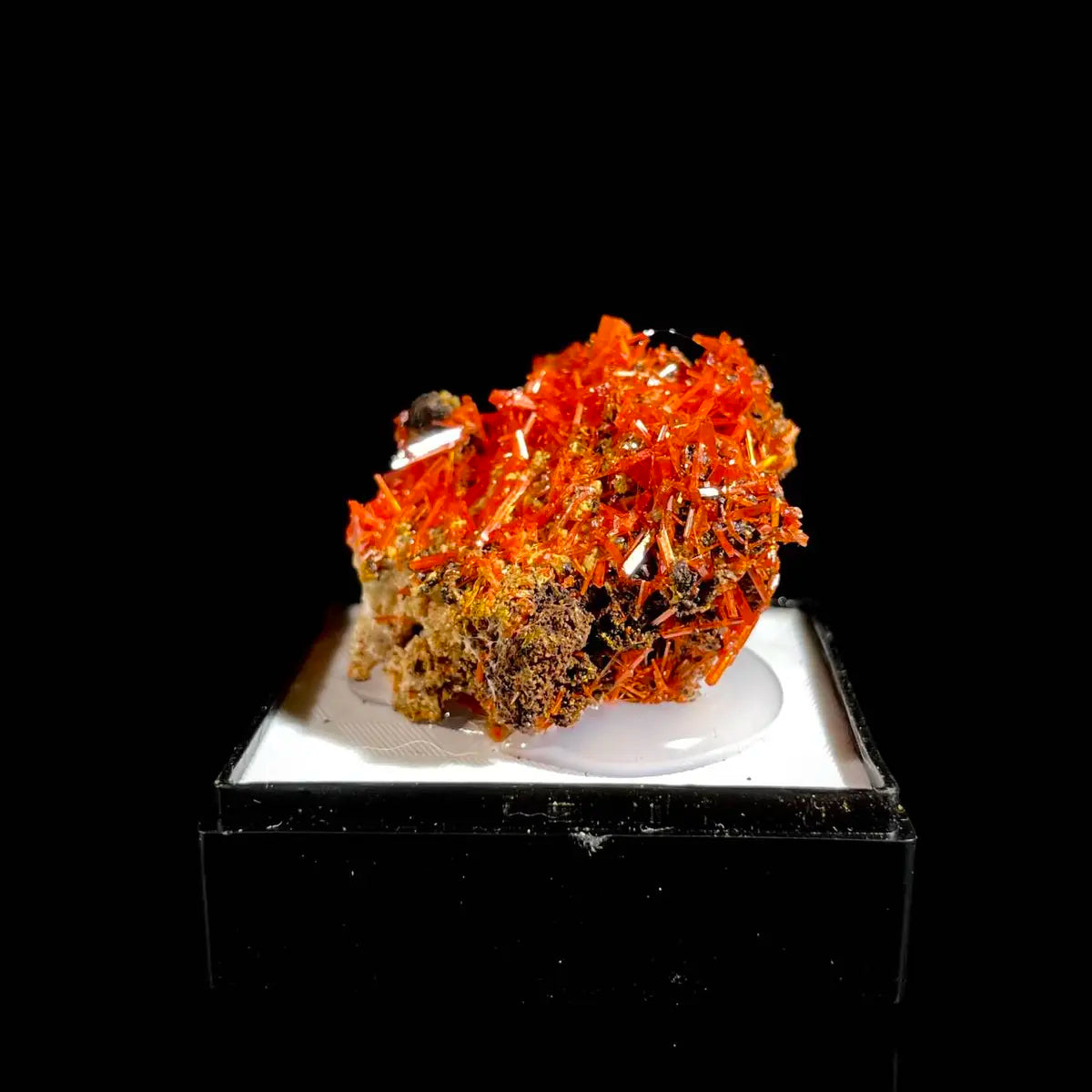 Natural Australian Crocoite Crystal Specimen | Rare Lead Chromate Mineral on Matrix | Collector’s Grade |  4*3*2 cm