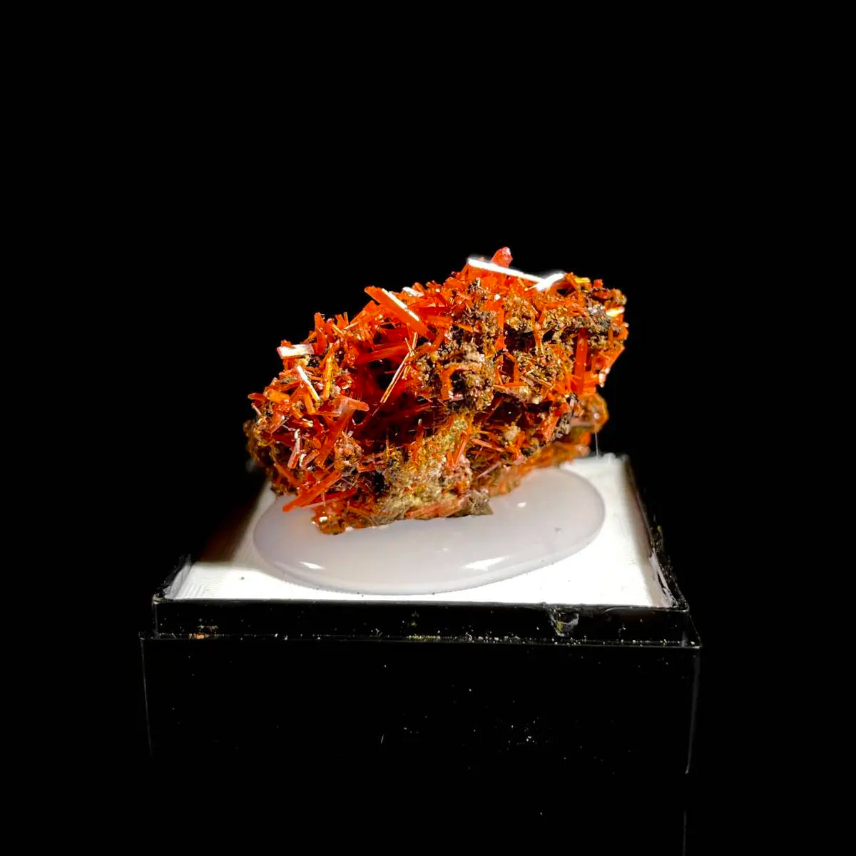 Natural Australian Crocoite Crystal Specimen | Rare Lead Chromate Mineral on Matrix | Collector’s Grade |  4*3*2 cm