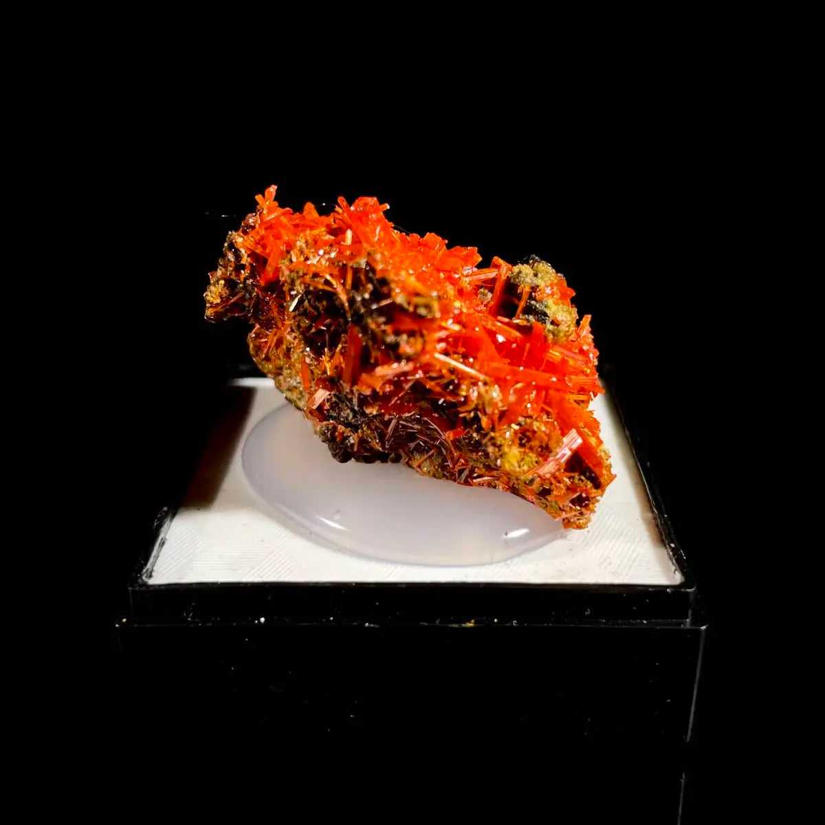 Natural Australian Crocoite Crystal Specimen | Rare Lead Chromate Mineral on Matrix | Collector’s Grade |  4*3*2 cm