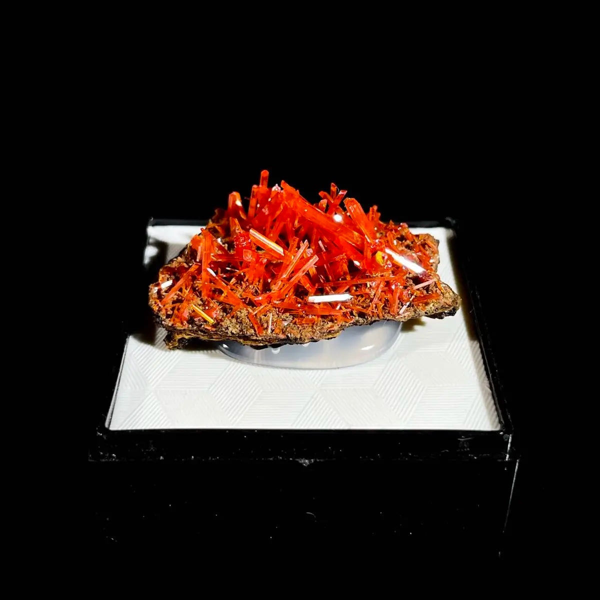 Natural Australian Crocoite Crystal Specimen | Rare Lead Chromate Mineral on Matrix | Collector’s Grade |  3.5*2*1 cm