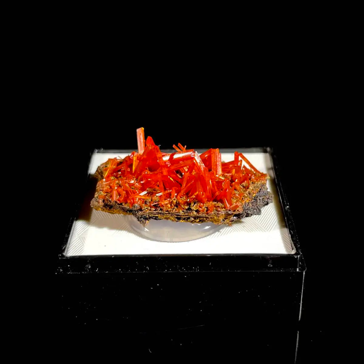 Natural Australian Crocoite Crystal Specimen | Rare Lead Chromate Mineral on Matrix | Collector’s Grade |  3.5*2*1 cm