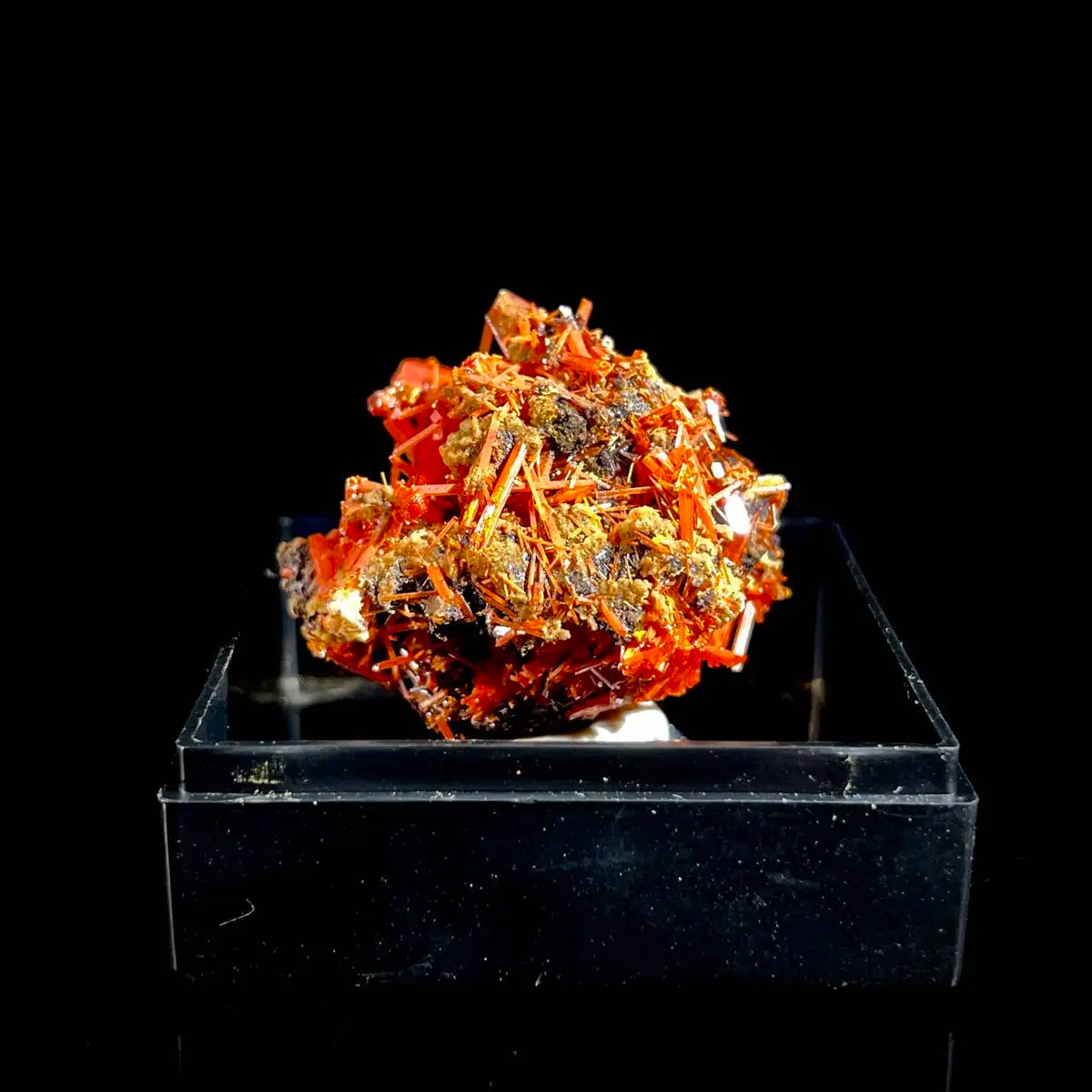 Natural Australian Crocoite Crystal Specimen | Rare Lead Chromate Mineral on Matrix | Collector’s Grade |  3.5*2.5*2.5 cm