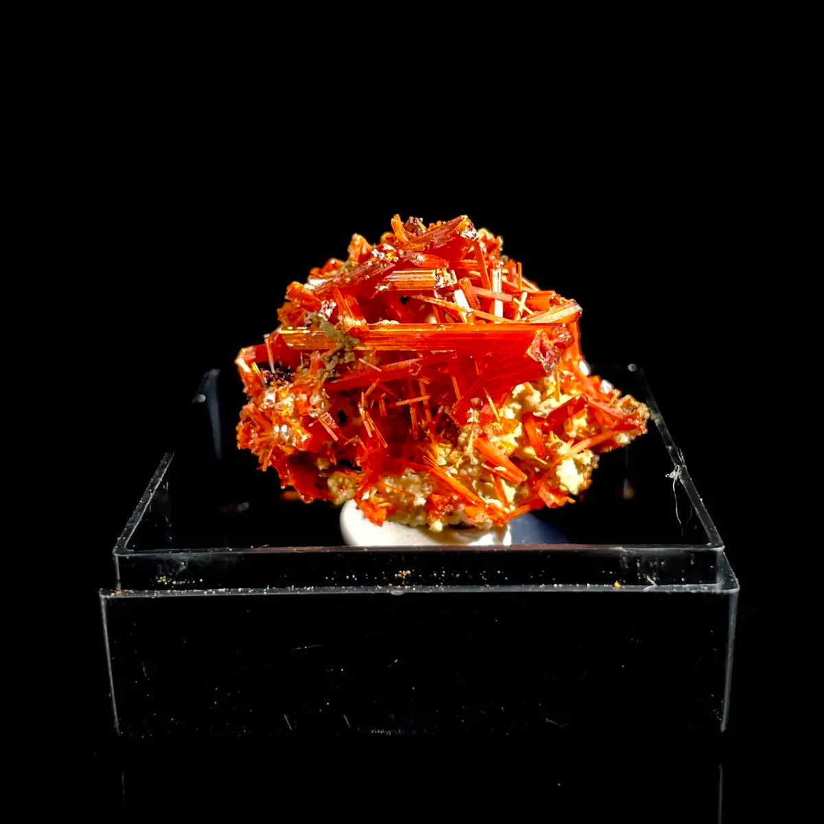 Natural Australian Crocoite Crystal Specimen | Rare Lead Chromate Mineral on Matrix | Collector’s Grade |  3.5*2.5*2.5 cm