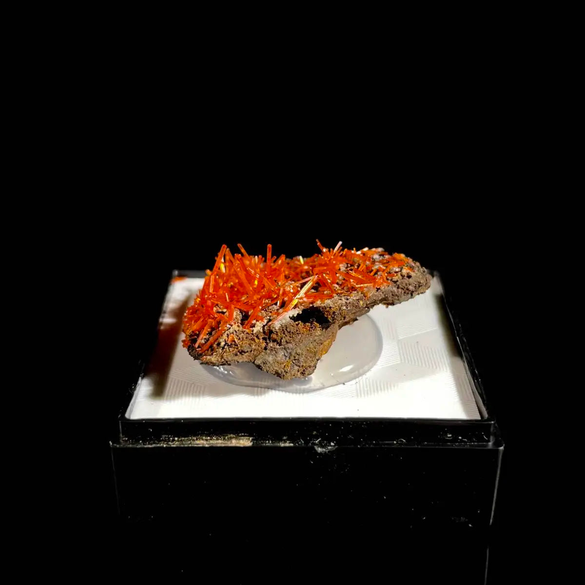 Natural Australian Crocoite Crystal Specimen | Rare Lead Chromate Mineral on Matrix | Collector’s Grade |  3*3*1 cm