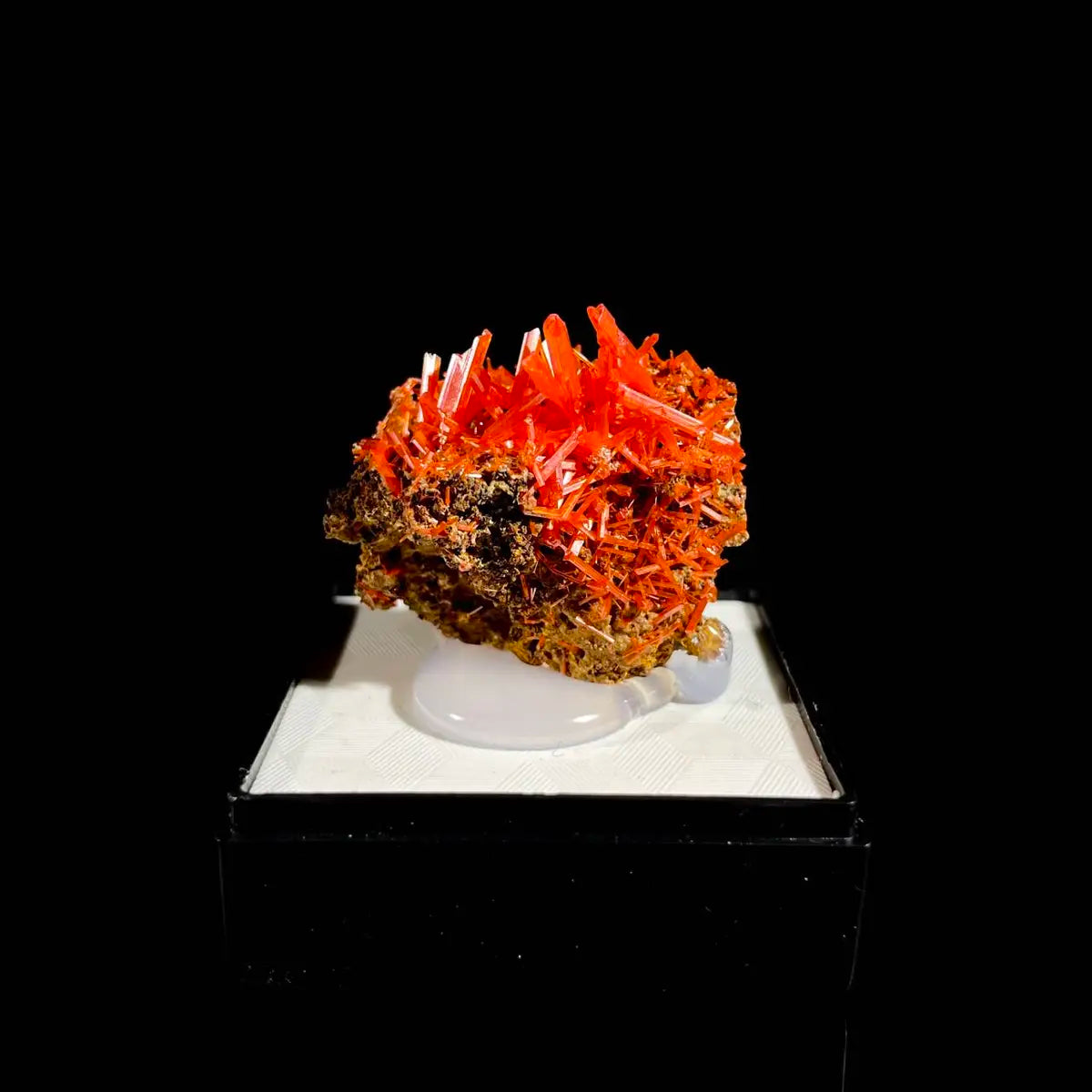 Natural Australian Crocoite Crystal Specimen | Rare Lead Chromate Mineral on Matrix | Collector’s Grade |  3*2.5*2 cm