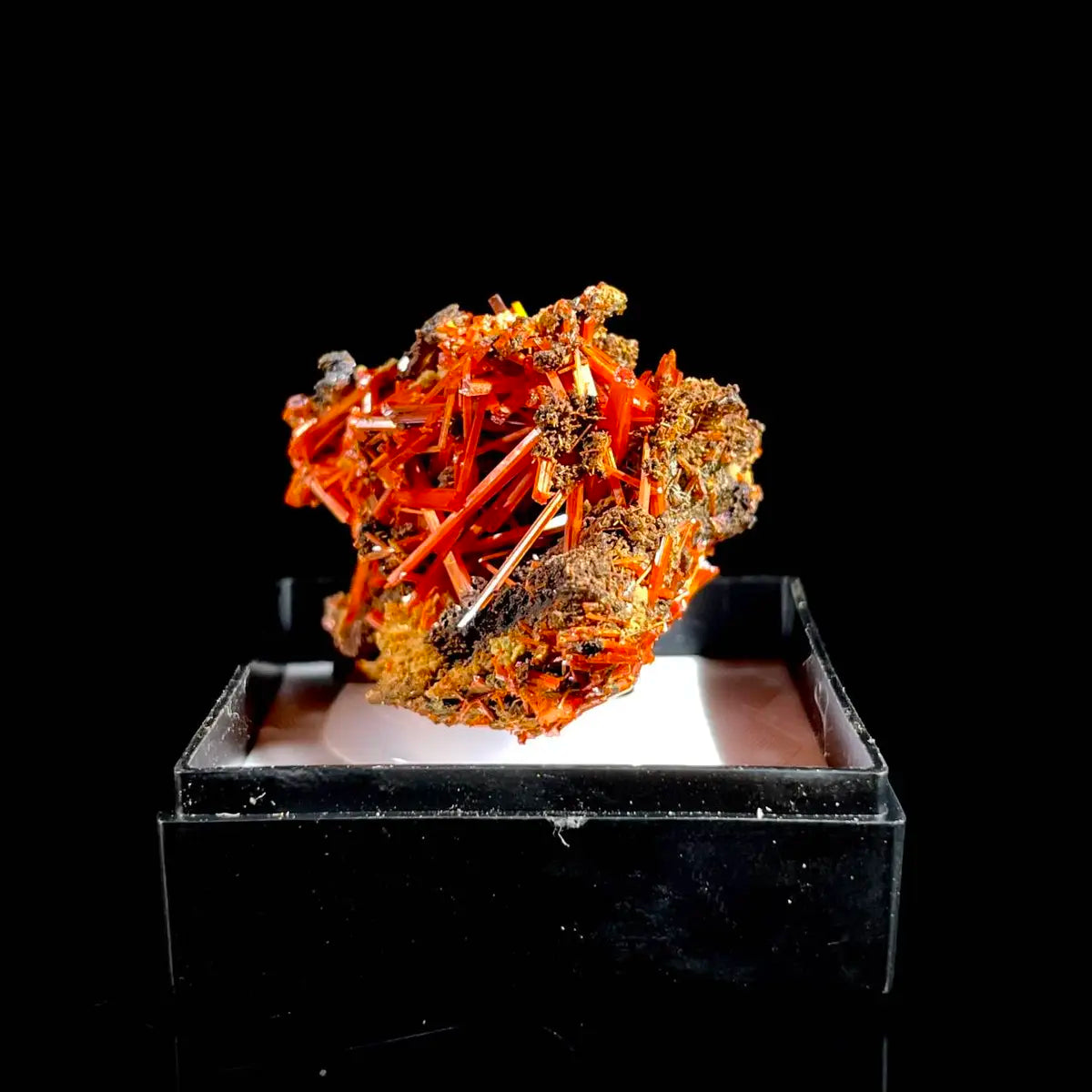 Natural Australian Crocoite Crystal Specimen | Rare Lead Chromate Mineral on Matrix | Collector’s Grade |  3.5*2.5*2.5 cm
