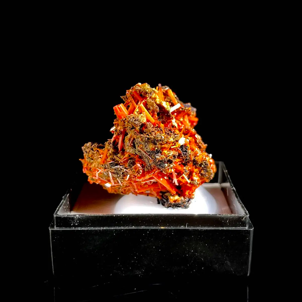 Natural Australian Crocoite Crystal Specimen | Rare Lead Chromate Mineral on Matrix | Collector’s Grade |  3.5*2.5*2.5 cm