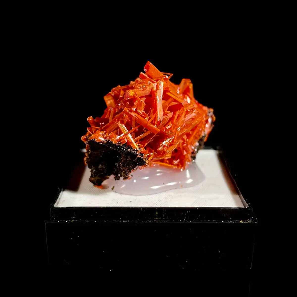 Natural Australian Crocoite Crystal Specimen | Rare Lead Chromate Mineral on Matrix | Collector’s Grade |  3.5*2.5*2.5 cm