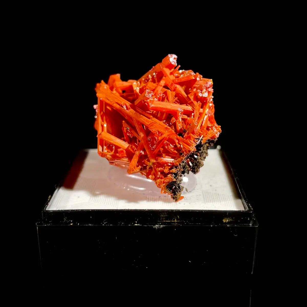 Natural Australian Crocoite Crystal Specimen | Rare Lead Chromate Mineral on Matrix | Collector’s Grade |  3.5*2.5*2.5 cm