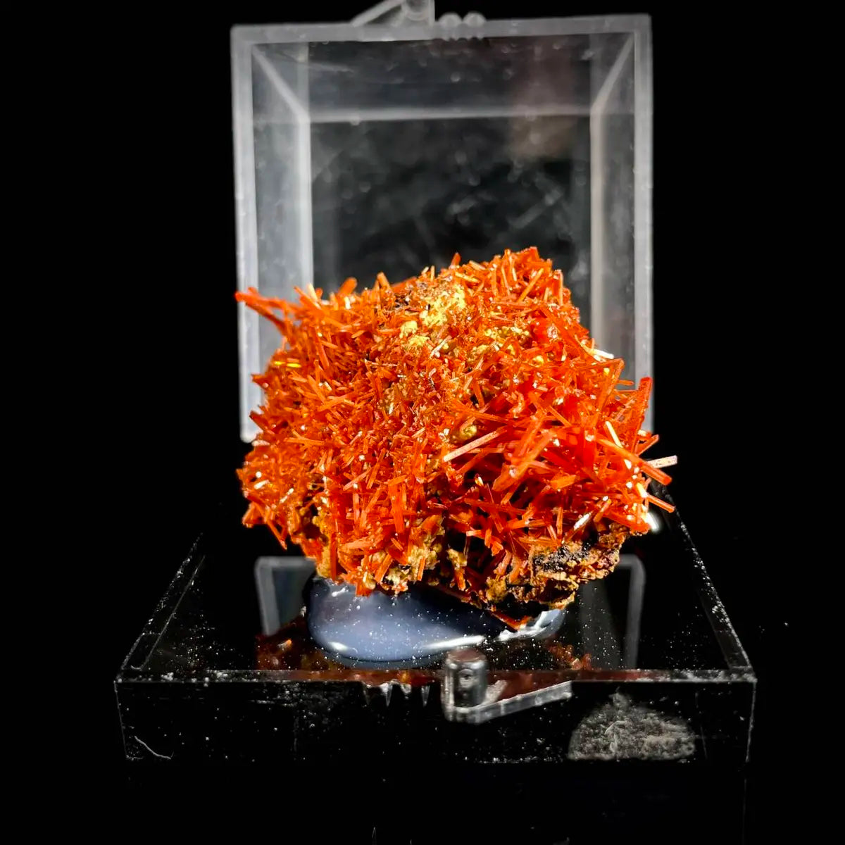 Natural Australian Crocoite Crystal Specimen | Rare Lead Chromate Mineral on Matrix | Collector’s Grade |  5*3.5*2.5 cm