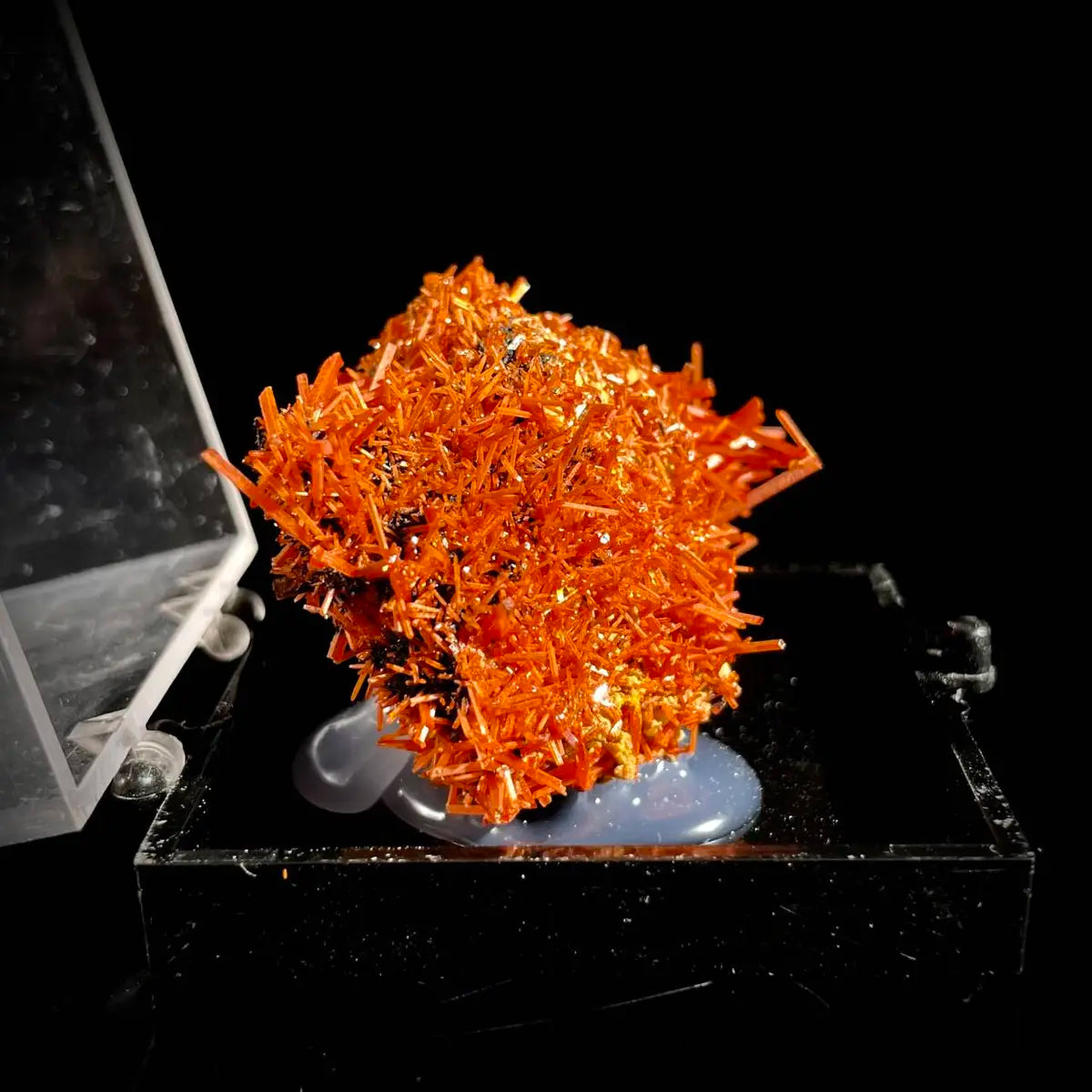 Natural Australian Crocoite Crystal Specimen | Rare Lead Chromate Mineral on Matrix | Collector’s Grade |  5*3.5*2.5 cm