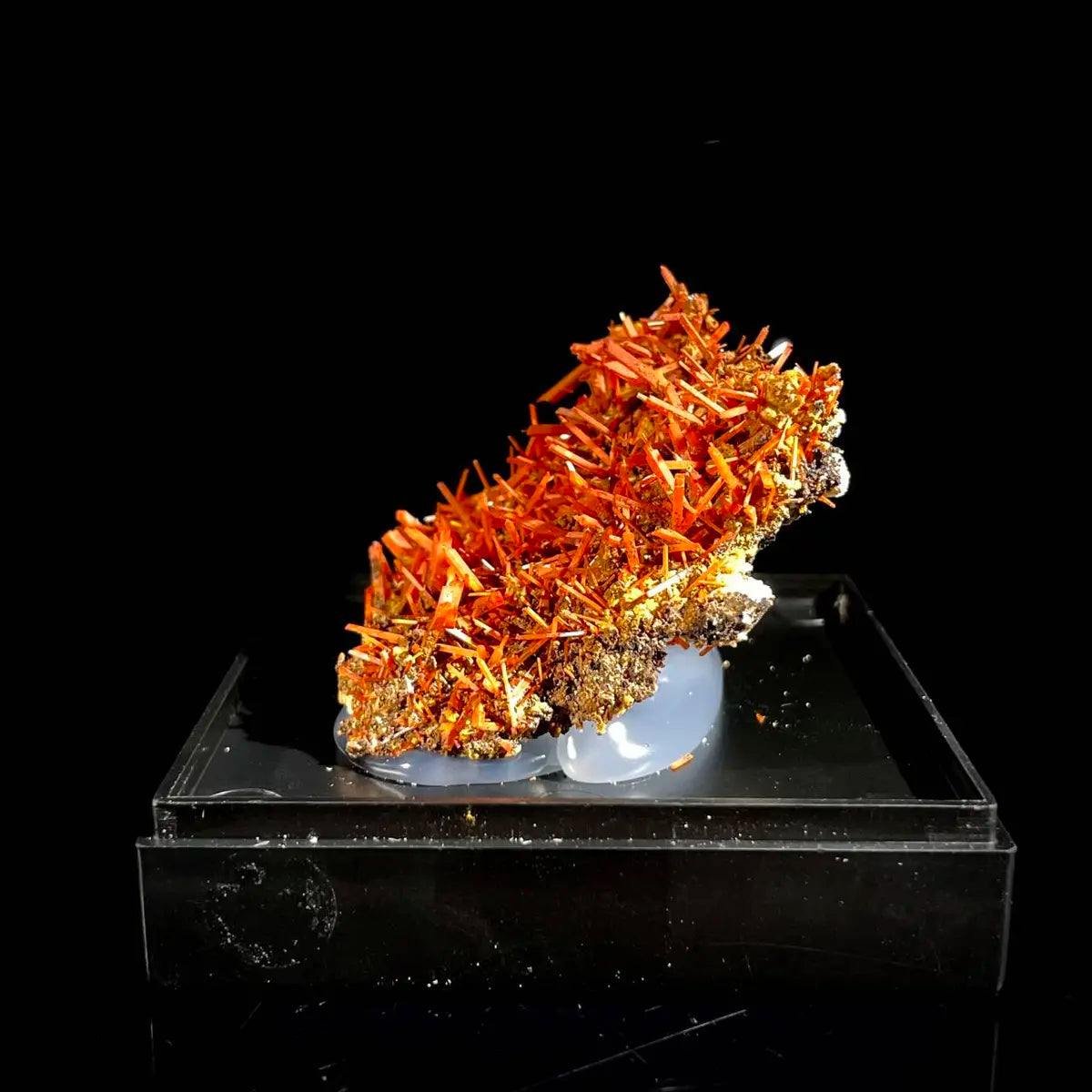 Natural Australian Crocoite Crystal Specimen | Rare Lead Chromate Mineral on Matrix | Collector’s Grade |  5*5*2.5 cm