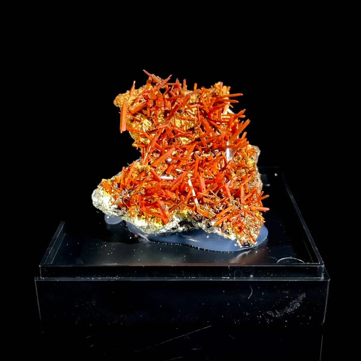 Natural Australian Crocoite Crystal Specimen | Rare Lead Chromate Mineral on Matrix | Collector’s Grade |  5*5*2.5 cm