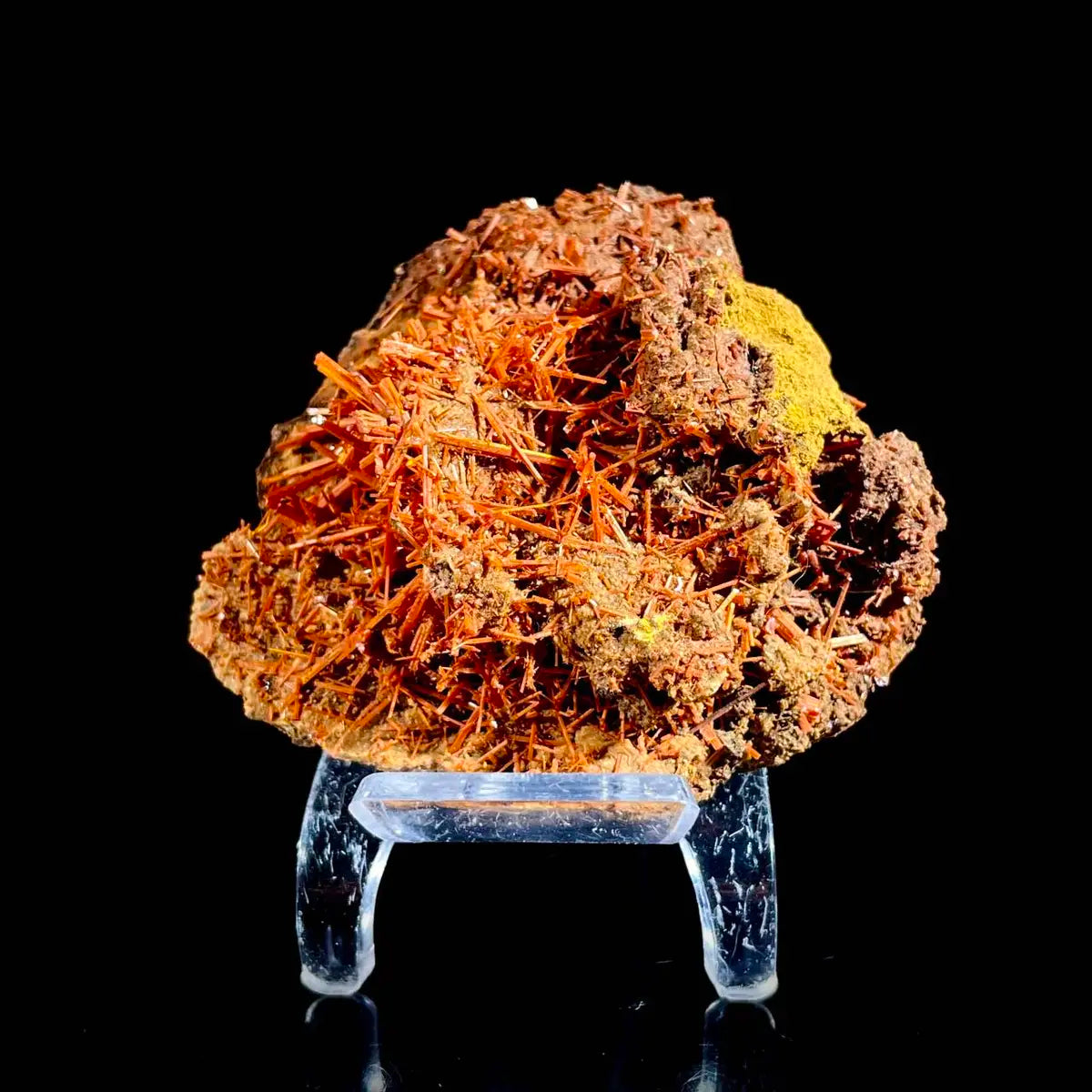 Natural Australian Crocoite Crystal Specimen | Rare Lead Chromate Mineral on Matrix | Collector’s Grade |  7.5*6.5*3 cm