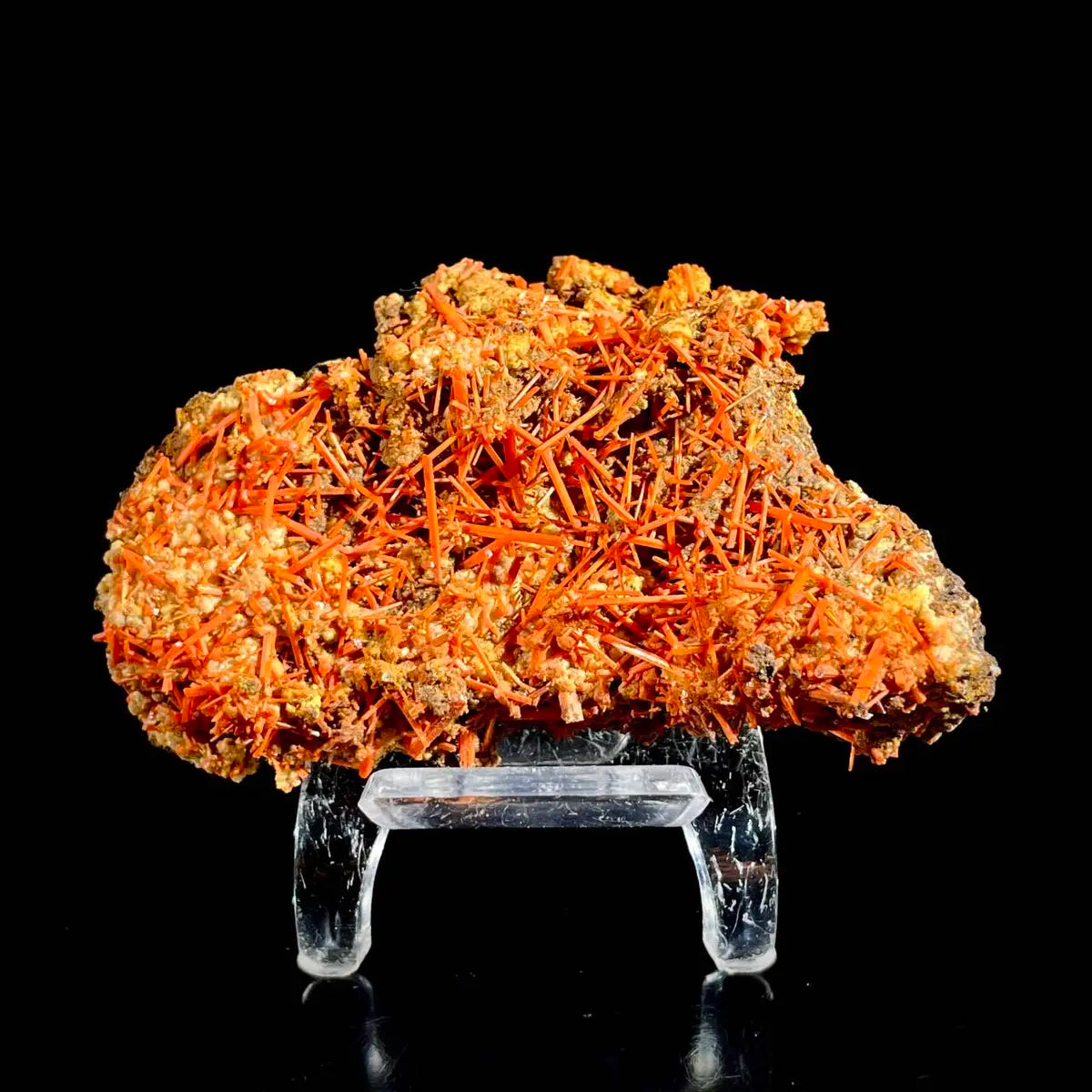 Natural Australian Crocoite Crystal Specimen | Rare Lead Chromate Mineral on Matrix | Collector’s Grade |  8*5.5*2.5 cm