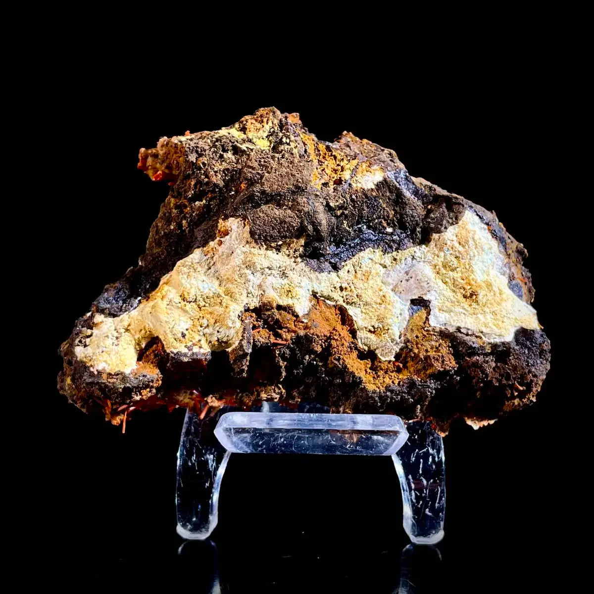 Natural Australian Crocoite Crystal Specimen | Rare Lead Chromate Mineral on Matrix | Collector’s Grade |  8*5.5*2.5 cm