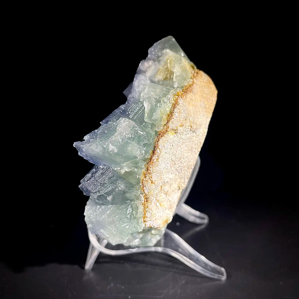Natural  Bule Fluorite Crystal Specimen | Hunan, China | 660g | 12*10*4cm