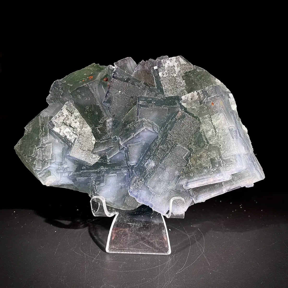Natural  Bule Fluorite Crystal Specimen | Hunan, China | 1370g | 17*10*5cm