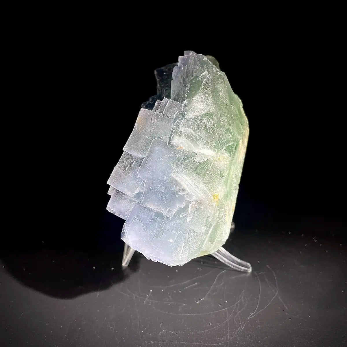 Natural  Bule Fluorite Crystal Specimen | Hunan, China | 1370g | 17*10*5cm