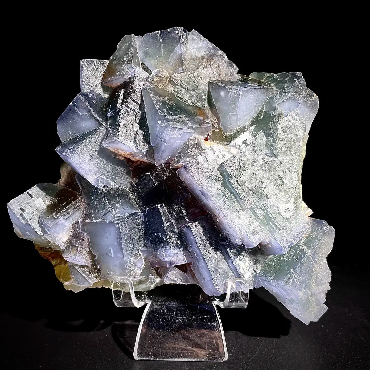 Natural  Bule Fluorite Crystal Specimen | Hunan, China | 1350g |15*13*4.5cm