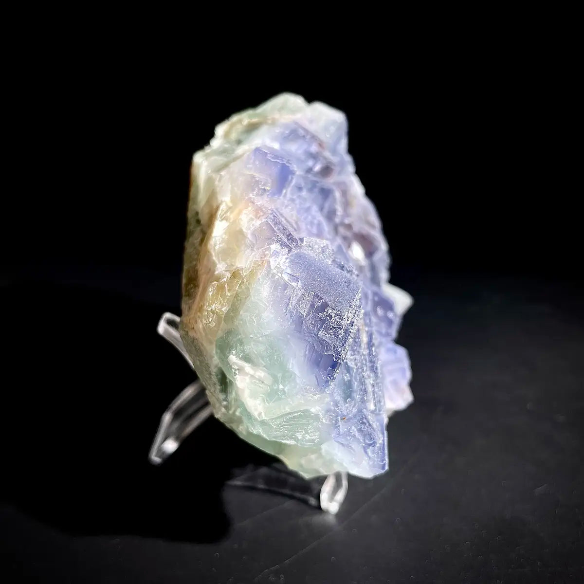 Natural  Bule Fluorite Crystal Specimen | Hunan, China | 350g |9*7*3cm