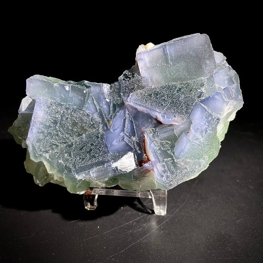 Natural  Bule Fluorite Crystal Specimen | Hunan, China | 490g |11*7*4cm