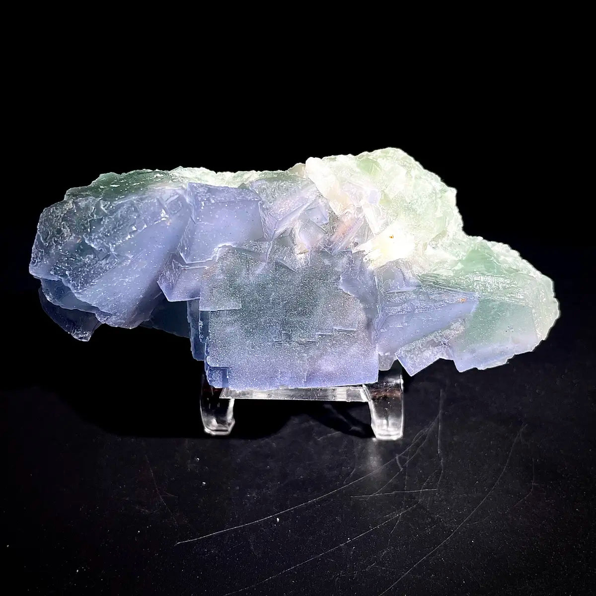 Natural  Bule Fluorite Crystal Specimen | Hunan, China | 240g |10.5*4.5*4cm