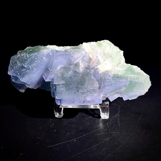 Natural  Bule Fluorite Crystal Specimen | Hunan, China | 240g |10.5*4.5*4cm