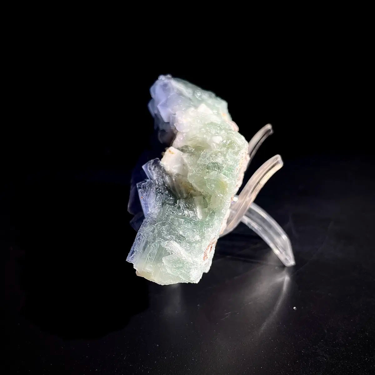 Natural  Bule Fluorite Crystal Specimen | Hunan, China | 240g |10.5*4.5*4cm