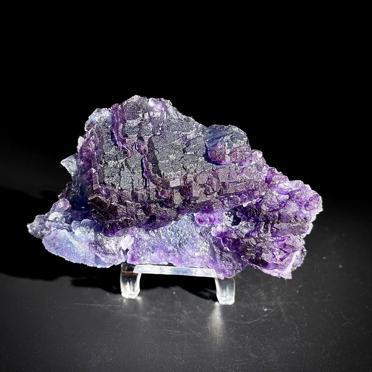 Natural  Purple Fluorite Crystal Specimen |Zhejiang, China | 180g | 10.5*6.5*3.5cm