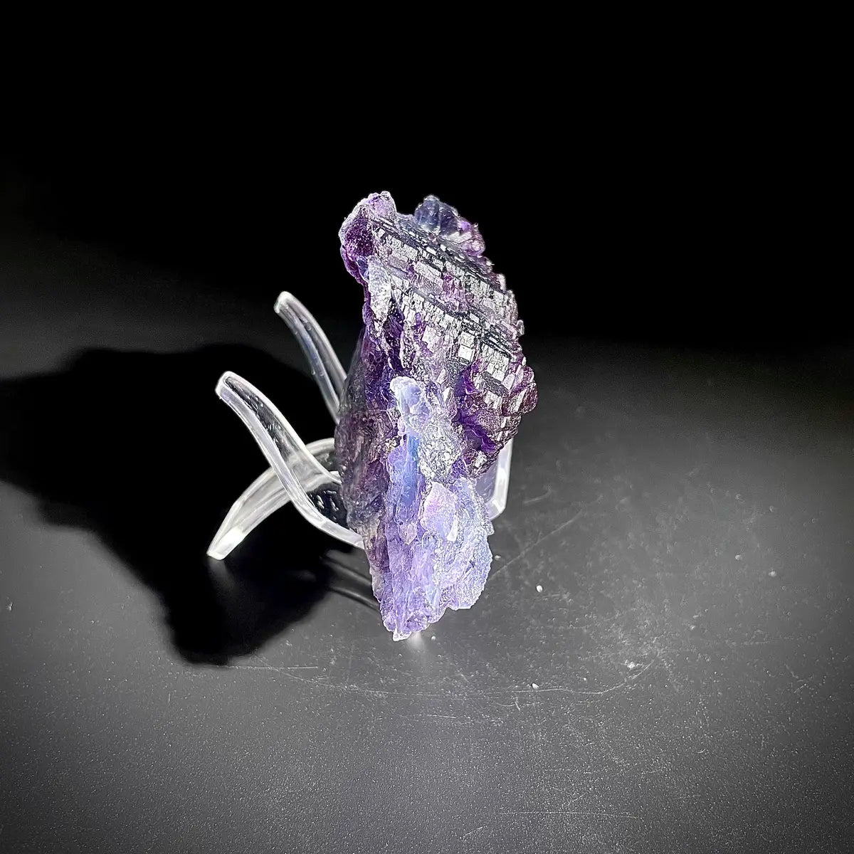Natural  Purple Fluorite Crystal Specimen |Zhejiang, China | 180g | 10.5*6.5*3.5cm
