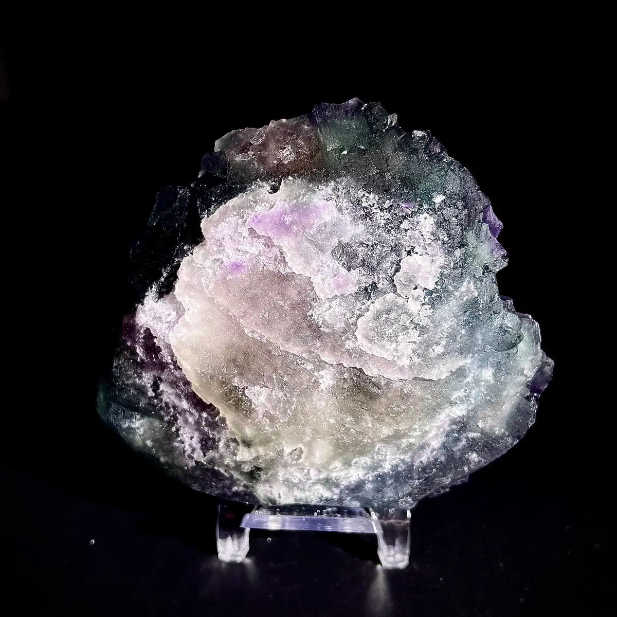 Natural  Purple Fluorite Crystal Specimen | Zhejiang, China | 350g | 10*9*2.5cm