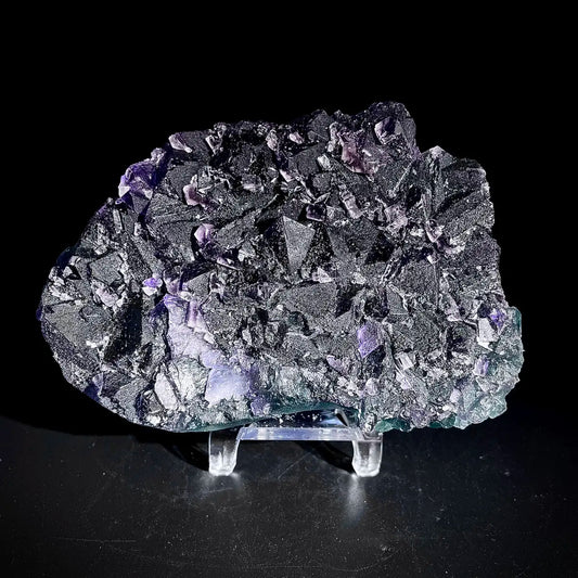 Natural  Purple Fluorite Crystal Specimen | Zhejiang, China | 470g |11.5*8*3.5cm