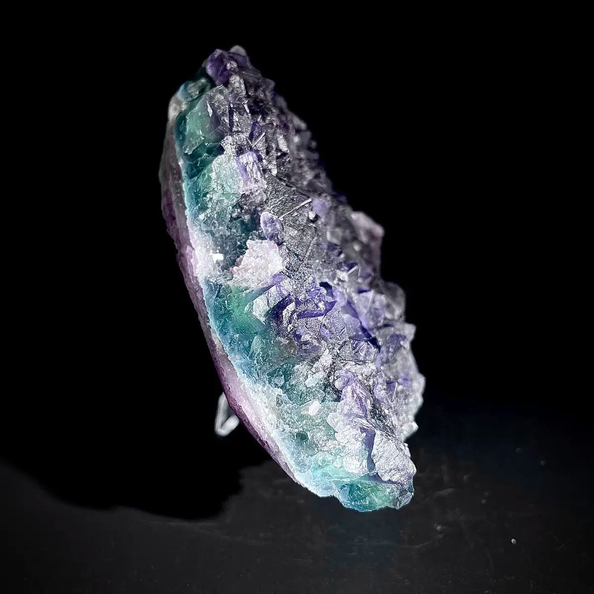 Natural  Purple Fluorite Crystal Specimen | Zhejiang, China | 840g |15.5*10*3.5cm