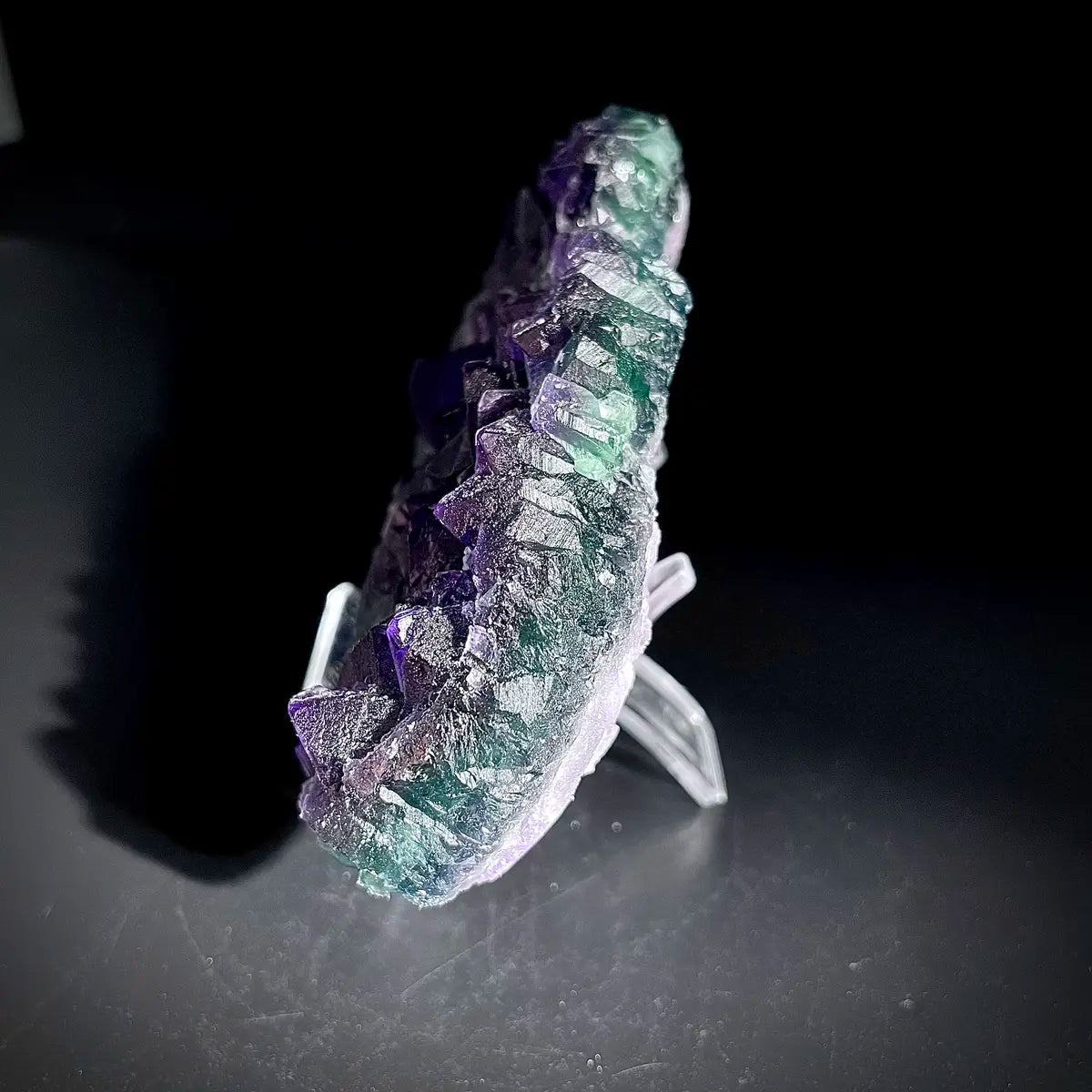 Natural  Purple Fluorite Crystal Specimen | Zhejiang, China | 470g |13*8*3cm
