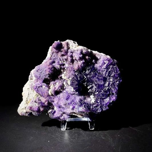 Natural  Octahedral Sugar Fluorite | Zhejiang, China | 500g |14*11*5cm